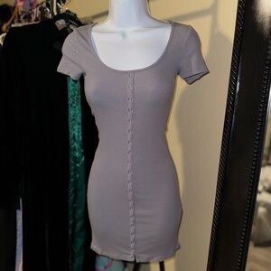 Forever 21 button down body con dress